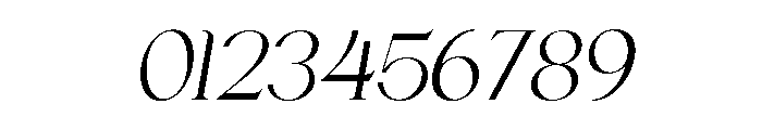 Chairo Light italic Font OTHER CHARS