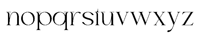 Chairo Light Font LOWERCASE