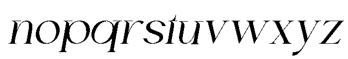 Chairo Medium italic Font LOWERCASE