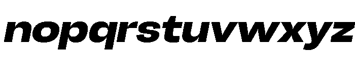Chairo Neue ExtBd Exp Ita Font LOWERCASE