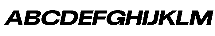 Chairo Neue ExtBd ExtExp Ita Font UPPERCASE