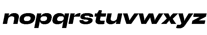 Chairo Neue ExtBd ExtExp Ita Font LOWERCASE