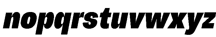 Chairo Neue ExtBd ExtraCond Ita Font LOWERCASE