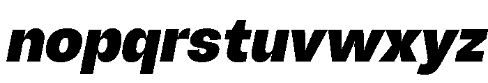 Chairo Neue ExtBd SemiCond Ita Font LOWERCASE