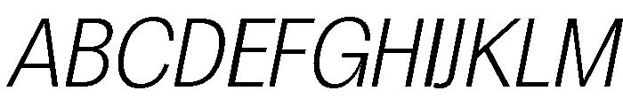 Chairo Neue ExtLt Cond Ita Font UPPERCASE
