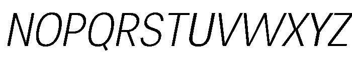 Chairo Neue ExtLt Cond Ita Font UPPERCASE