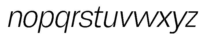 Chairo Neue ExtLt Cond Ita Font LOWERCASE