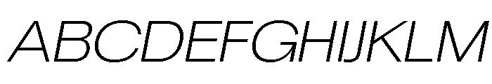 Chairo Neue ExtLt Exp Ita Font UPPERCASE
