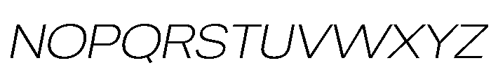 Chairo Neue ExtLt Exp Ita Font UPPERCASE