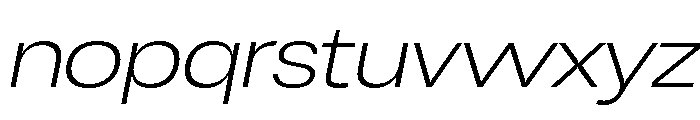 Chairo Neue ExtLt Exp Ita Font LOWERCASE