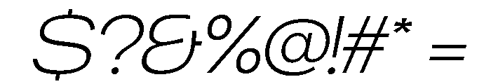 Chairo Neue ExtLt ExtExp Ita Font OTHER CHARS