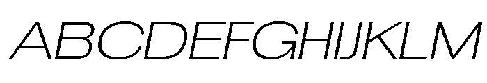 Chairo Neue ExtLt ExtExp Ita Font UPPERCASE