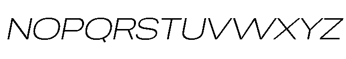 Chairo Neue ExtLt ExtExp Ita Font UPPERCASE