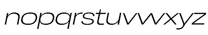 Chairo Neue ExtLt ExtExp Ita Font LOWERCASE