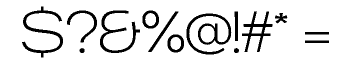 Chairo Neue ExtLt ExtExp Font OTHER CHARS