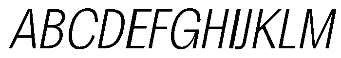 Chairo Neue ExtLt ExtraCond Ita Font UPPERCASE