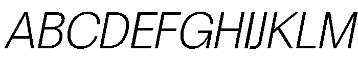 Chairo Neue ExtLt SemiCond Ita Font UPPERCASE