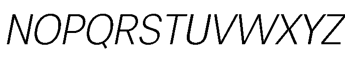 Chairo Neue ExtLt SemiCond Ita Font UPPERCASE