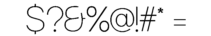 Chairo Sans Thin Variable Font OTHER CHARS