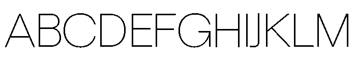 Chairo Sans Thin Variable Font UPPERCASE
