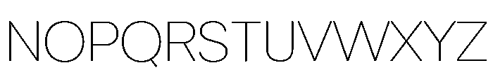 Chairo Sans Thin Variable Font UPPERCASE