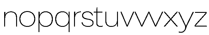 Chairo Sans Thin Variable Font LOWERCASE