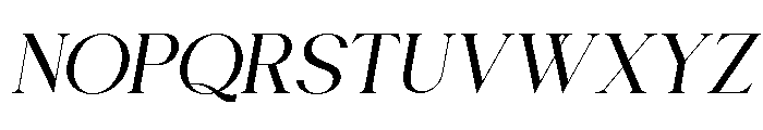 Chairo Semi Bold italic Font UPPERCASE