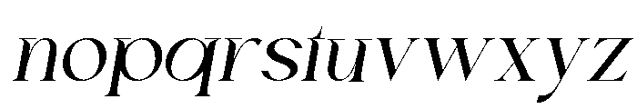Chairo Semi Bold italic Font LOWERCASE