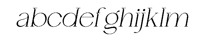 Chairo Thin italic FONT