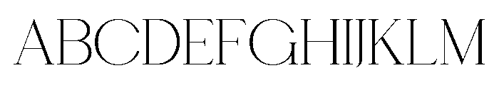 Chairo Thin Font UPPERCASE