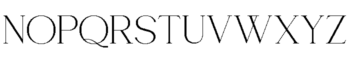 Chairo Thin Font UPPERCASE