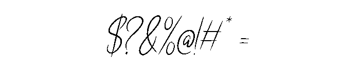 Chalantia Regular Font OTHER CHARS