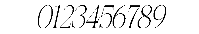 Chaleo Italic Font OTHER CHARS