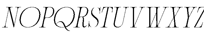 Chaleo Italic Font UPPERCASE