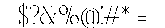 Chaleo Regular Font OTHER CHARS
