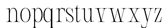 Chaleo Regular Font LOWERCASE