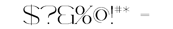 Chalga VP Delicate Font OTHER CHARS