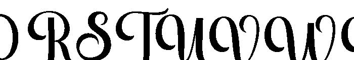 Chalista Yustina Regular Font UPPERCASE