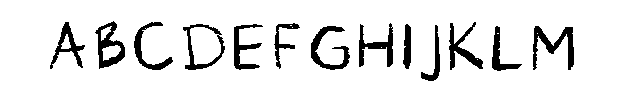 Chalk Perfect Regular Font UPPERCASE