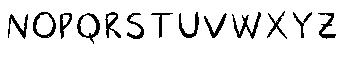 Chalk Perfect Regular Font UPPERCASE