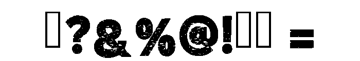 Chalk Rought Regular Font OTHER CHARS