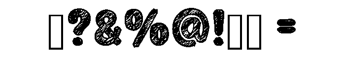 Chalk Sketchy Regular Font OTHER CHARS