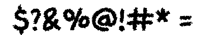 Chalk Writing Regular Font OTHER CHARS