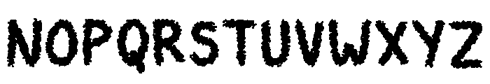 Chalk Writing Regular Font LOWERCASE