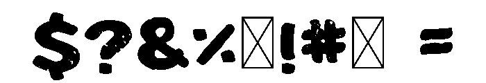 Chalkboard Anxiety Font OTHER CHARS