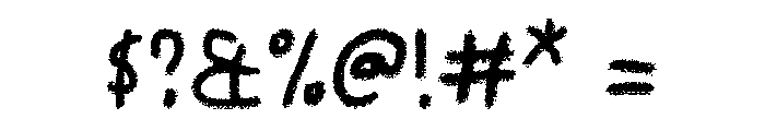 Chalkish Font OTHER CHARS