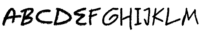 Chalkish Font UPPERCASE