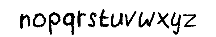 Chalkish Font LOWERCASE