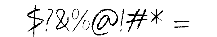 Chalkive Font OTHER CHARS