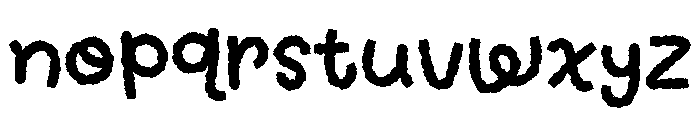 Chalky Kids Font LOWERCASE